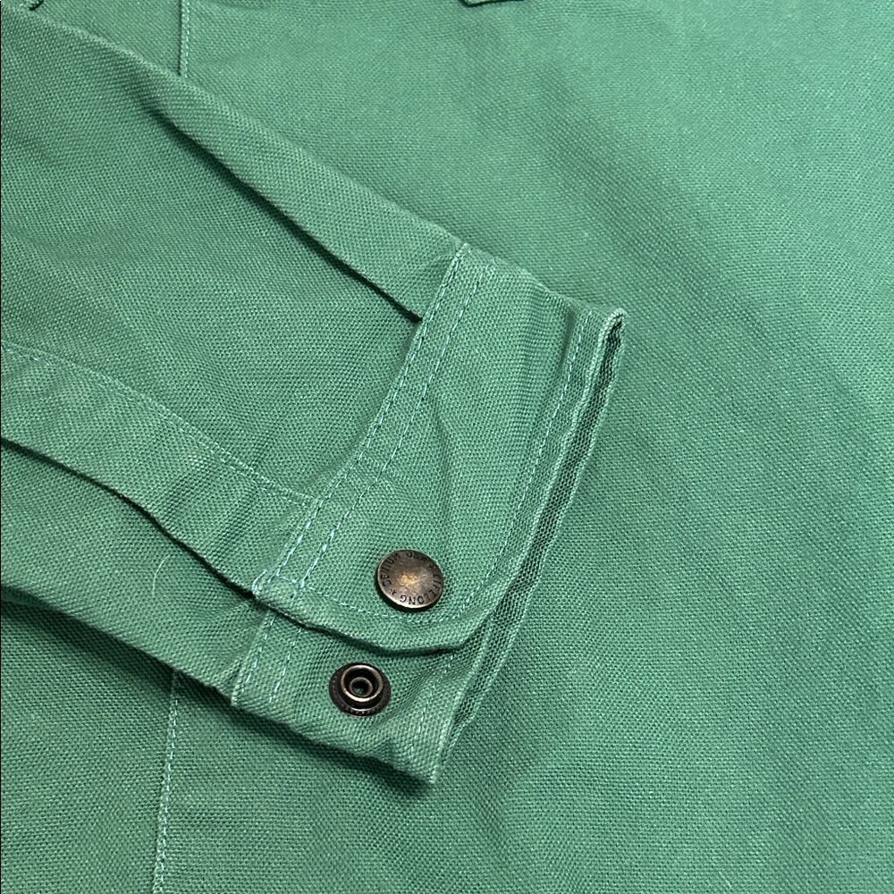 Devium Chapman Canvas Shirt Jacket Men’s XL Green Button-Up Utility Outdoor - Picture 12 of 15